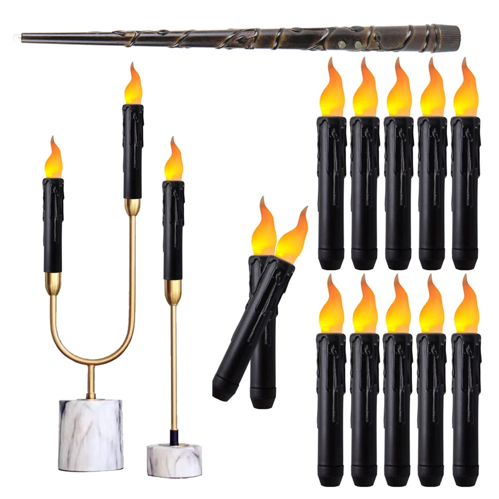 12/20 шт. примитивные беспламенные огни в стиле кантри на батарейках мерцающее