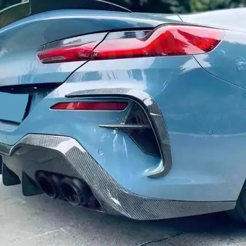 Задний диффузор VACOMUL из углеродного волокна для BMW 8 серии G14 G15 2 двери 2019 2022 Спортивный диффузор переменного тока Автомобильный задний диффузор Lip Car Bodykit