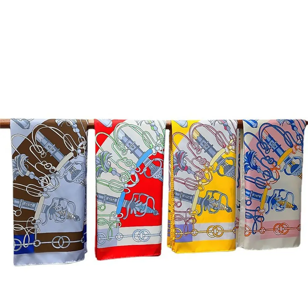 Квадратные шарфы 90 см новинка защита от солнца ручная работа твил шелковый шарф