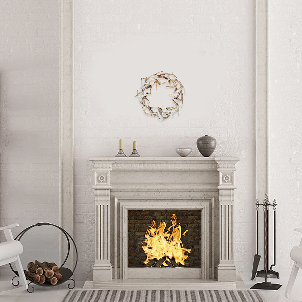 Рождественский садовый настенный орнамент домашний декор гирлянда с рогами