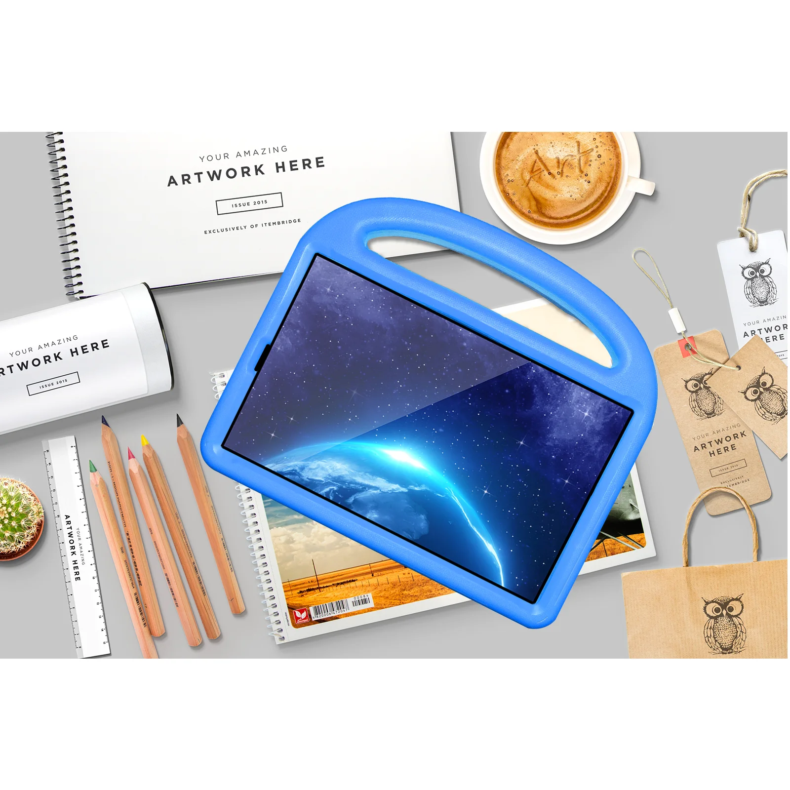Фото Детский мягкий чехол из ЭВА для Lenovo Tab M10 HD 2-го поколения TB-X306F TB-X306X 10,1 дюйма, 2020 10,1 дюйма, чехол с подставкой для планшета с милыми мультяшными Sparrows №3
