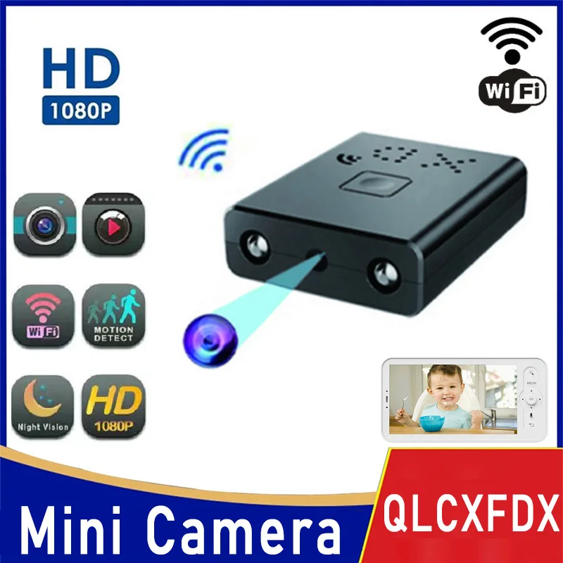 

Мини-видеокамера HD 1080P с поддержкой Wi-Fi и функцией ночного видения