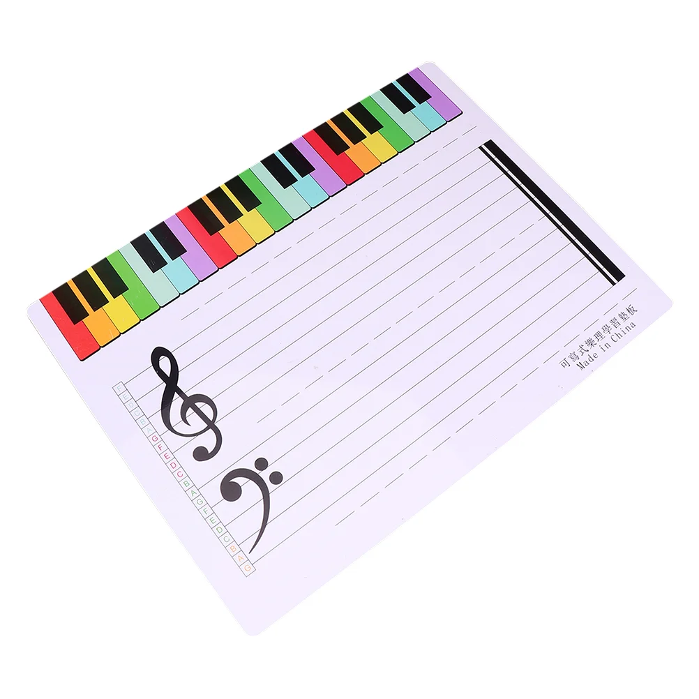 

Exercise Board Practice Tool Stave Music Keyboard Erasable Teaching Whiteboard Portable Writable Staff Piano Note Desk Sadhu