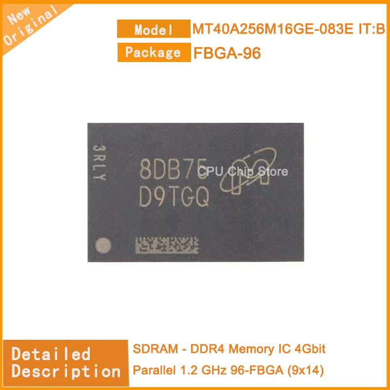 

5 шт./партия, новые флейты памяти: B MT40A256 SDRAM - DDR4 IC 4Gbit, параллельные 1,2 ГГц 96-FBGA (9x14)