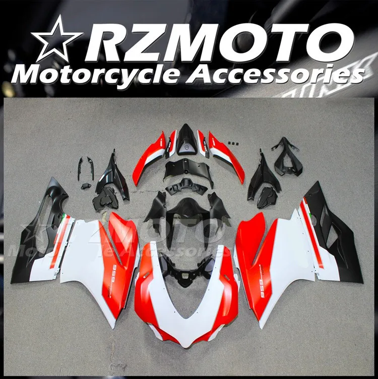 

Injection Mold New ABS Motorcycle Fairings Kit Fit for Ducati 959 1299 Panigale s 2015 2016 15 16 Bodywork set Red White Matt