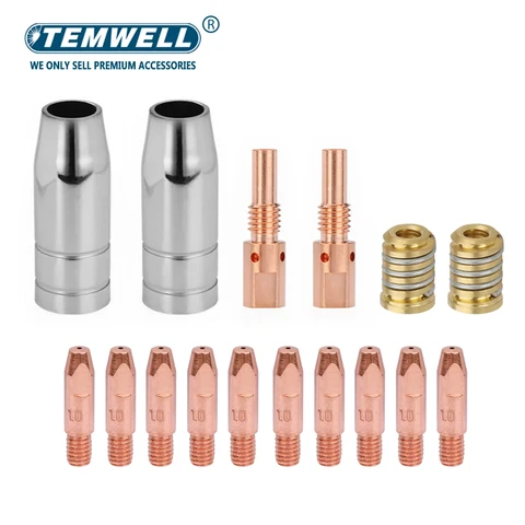 Аксессуары для сварочного пистолета TEMWELL 25AK 0,6/0,8/0,9/1,0/1,2 мм