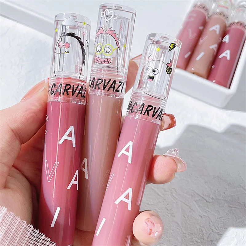 Водостойкая матовая бархатная помада 6 цветов стойкая красная женская