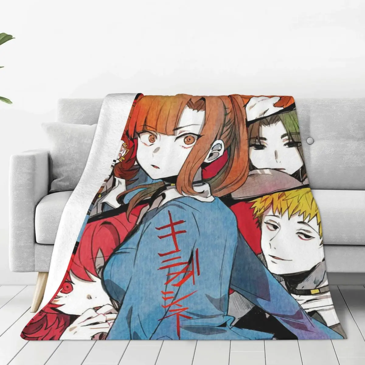 

Your Turn To Die Horror Game Knitted Blanket Fleece YTTD Anime Ultra-Soft Throw Blanket for Airplane Travel Bedspread