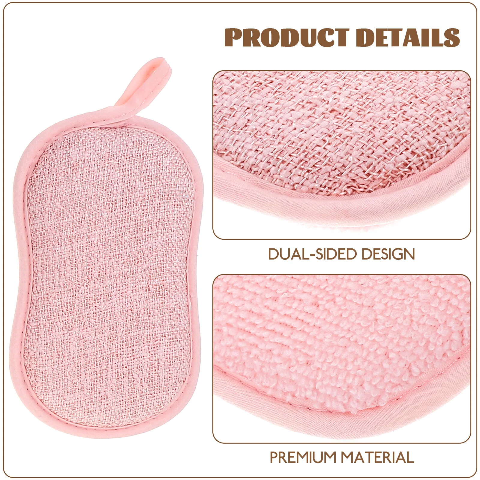 

6 Pcs Scrubber Sponge Dish Reusable Sponges Washing Dishes Cleaning Scrubbers Kitchen Pads Multi-use Pan Wipe Scrubbing