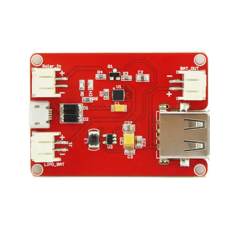 1 шт. Elecrow Mini Solar Lipo зарядное устройство CN3065 литиевая батарея чип зарядки DIY