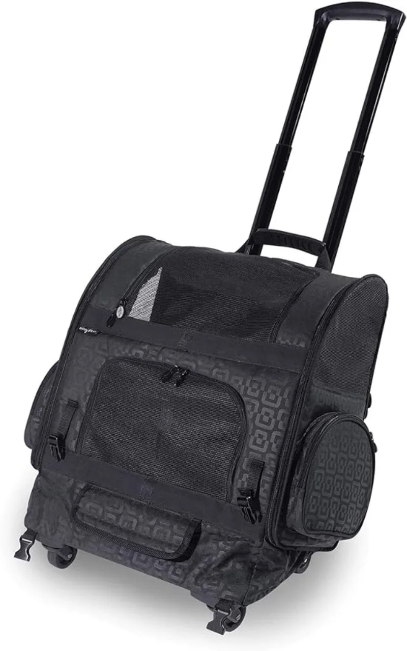 

Dog Carrier - Large Black Roller Bag Pet Carrier