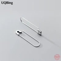 fashion ins women safety pin stud earrings hip hop jewelry for women girls 925 sterling silver gifts