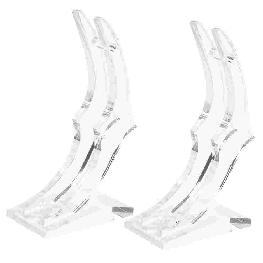 

2Pcs Rose Display Stand Rose Supports Stand Base Transparent Bracket for Flower