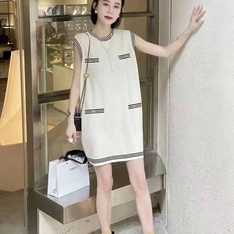 Женское черное платье-свитер с коротким рукавом свободные элегантные платья