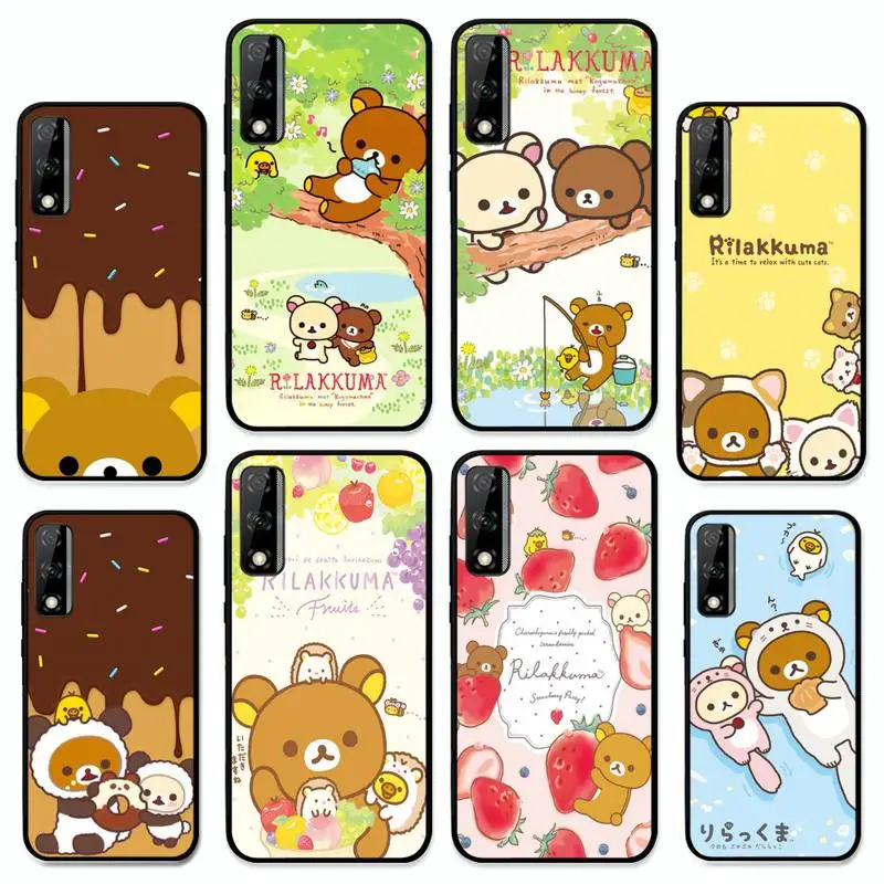 

Rilakkuma Phone Case for Huawei Y 6 9 7 5 8s prime 2019 2018 enjoy 7 plus