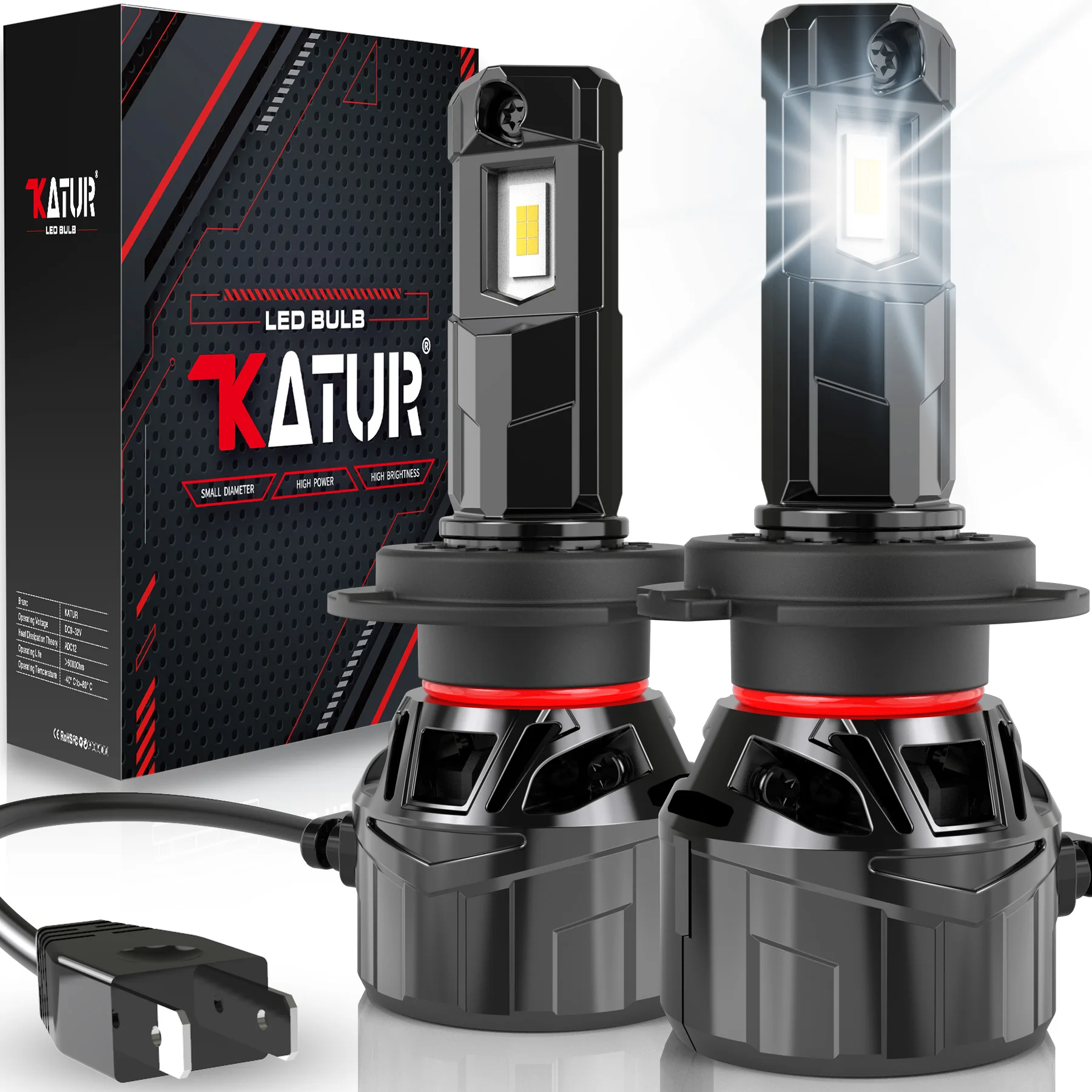 

KATUR 2 шт. H7 светодиодные автомобильные фары Super Led 120 Вт H7 Замена 700% яркости с вентилятором для Peugeot 3008 2008 308 2009 ~ 2023