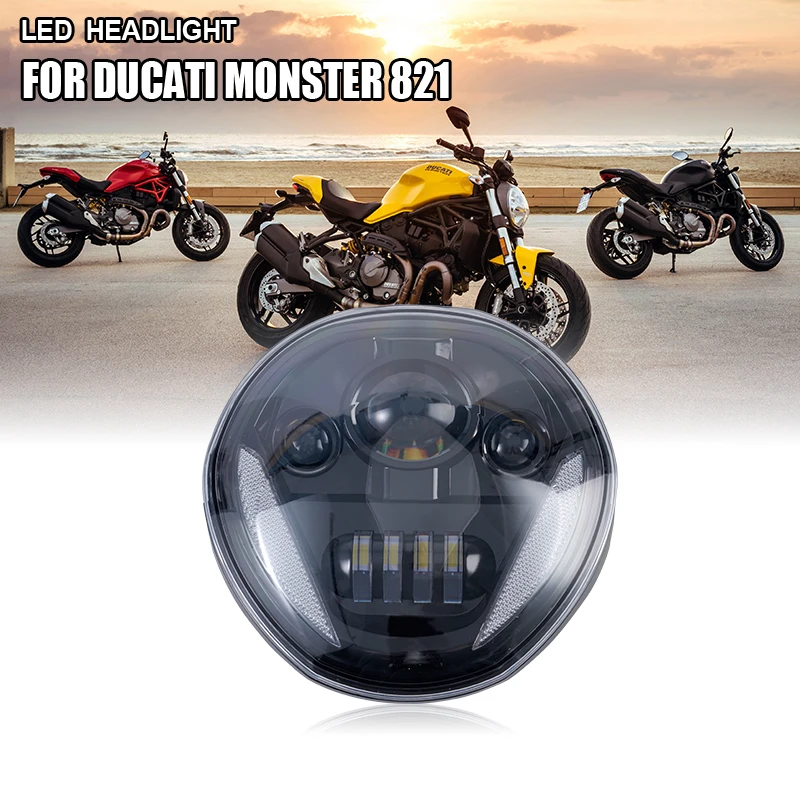 

Налобный фонарь с черной лампой для Ducati Monster 821/1200