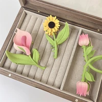 sweet cute irregular flowers hair clip vacation outdoor hair claws for women girls summer jewelry gifts 2022 new korea