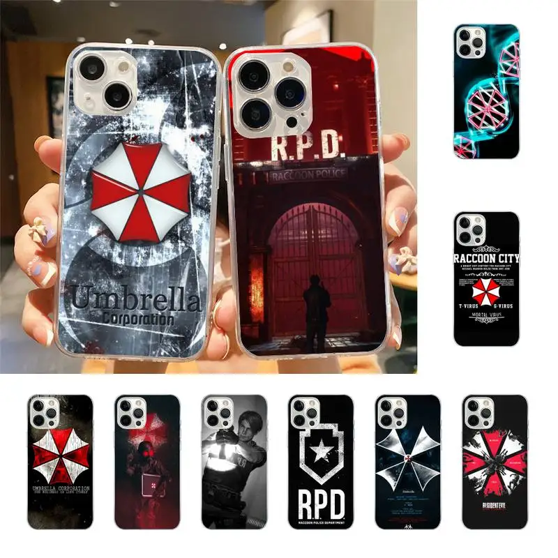 

R-Resident E-Evil Phone Case For Iphone 7 8 Plus X Xr Xs 11 12 13 Se2020 Mini Mobile Iphones 14 Pro Max Case