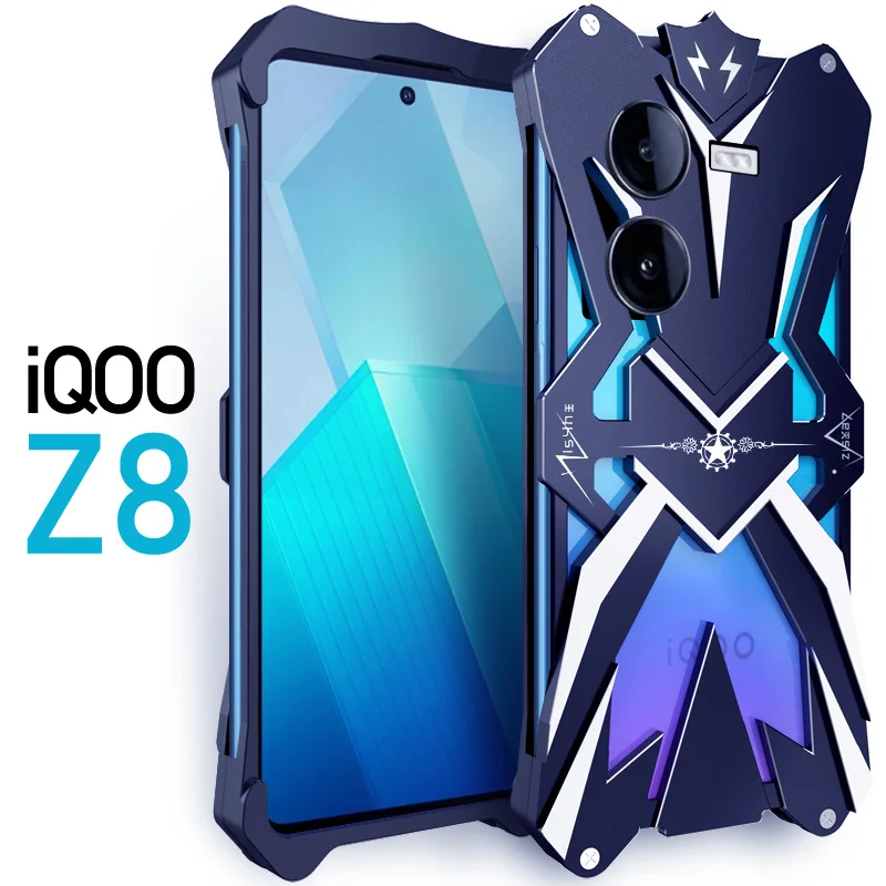 Роскошные бронированные металлические алюминиевые чехлы для телефонов Vivo Iqoo Z8 Z8x