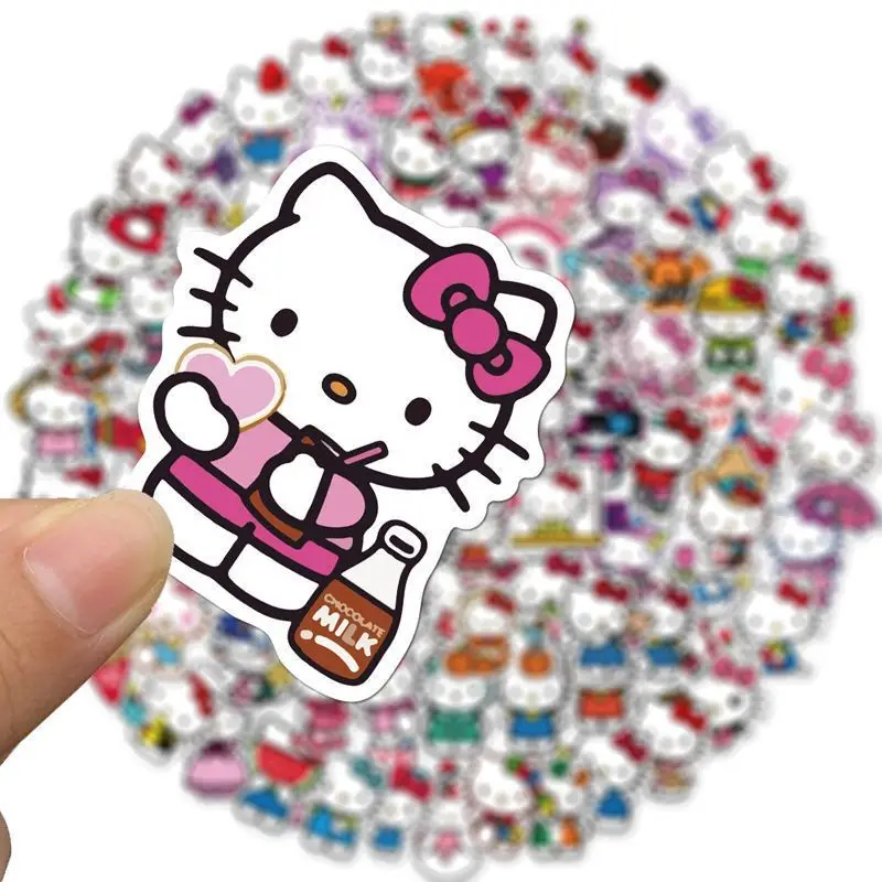 

400 non-repetitive Sanrio series kawaii cartoon stickers toy cute Kuromi Melody cinnamon rolls waterproof stickers holiday gift