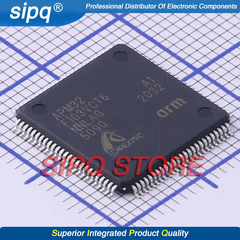 

10 шт./партия, APM32F103VCT6 LQFP-100(14x14), абсолютно новый и оригинальный, оригинальный товар