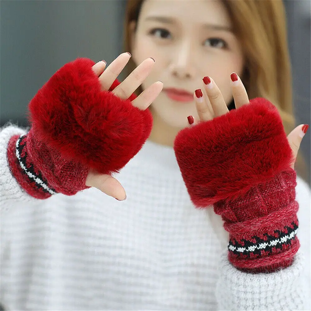 Женская зимняя шапка-шарф-перчатки комплект из хлопка и полиэстера модный