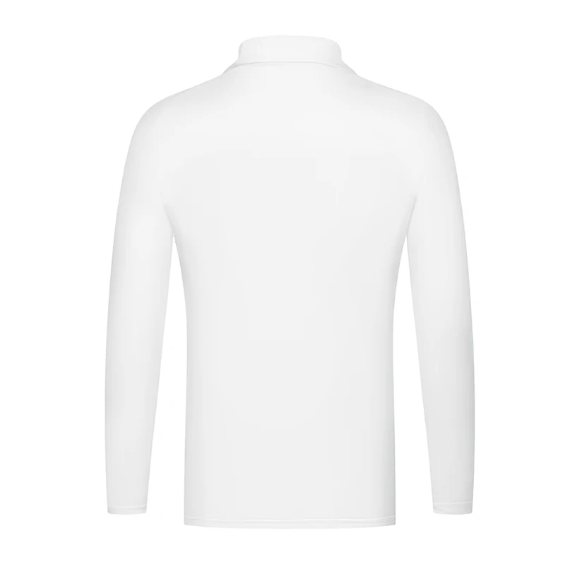 2023 Men's Golf Long-Sleeved Sports T-Shirt Outdoor Leisure Quick-Drying Breathable Crew Neck White Floor Shirt Top Spring