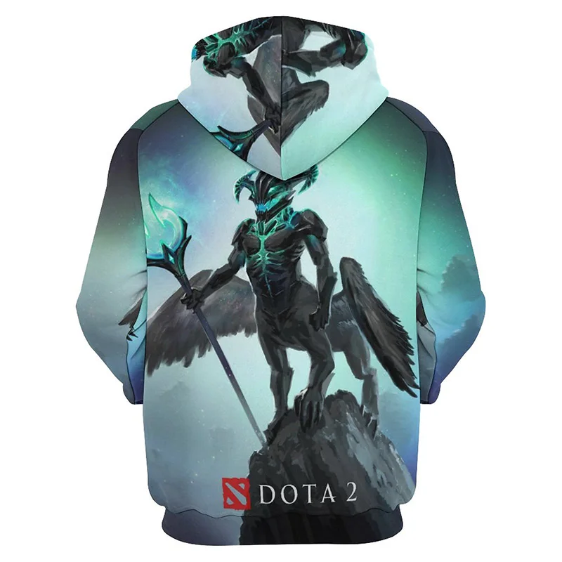

Game Dota 2 Gank Graphic Hoodie Men Clothing 3D Solo ROSHAN Printed New Hoodies Women Harajuku Fashion y2k Pullover Hooded Hoody