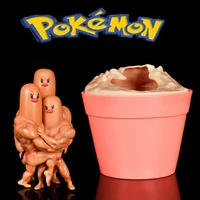 new anime pokemon figure muscle dugtrio statue pvc toys action figure pokemon go game pikachu dugtrio figurine toy for kids gift