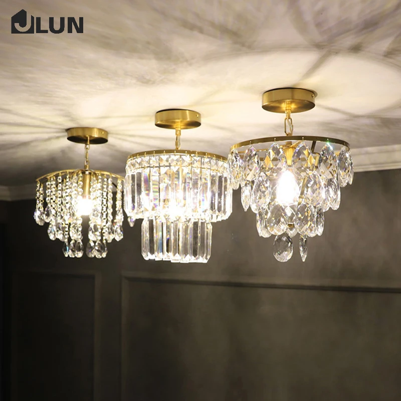 

Cloakroom Crystal Chandelier Corridor Aisle Light Ceiling Light Entrance Light American Chandelier Entry Hall Ceiling Light