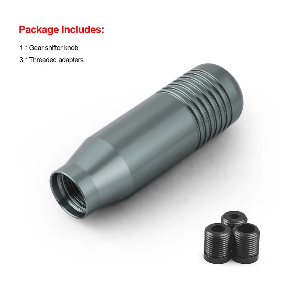 

8,5 см ручка переключения передач ручная передача Универсальная автомобильная алюминиевая Удлиненная ручка переключения передач JDM рычаг переключения передач без логотипа