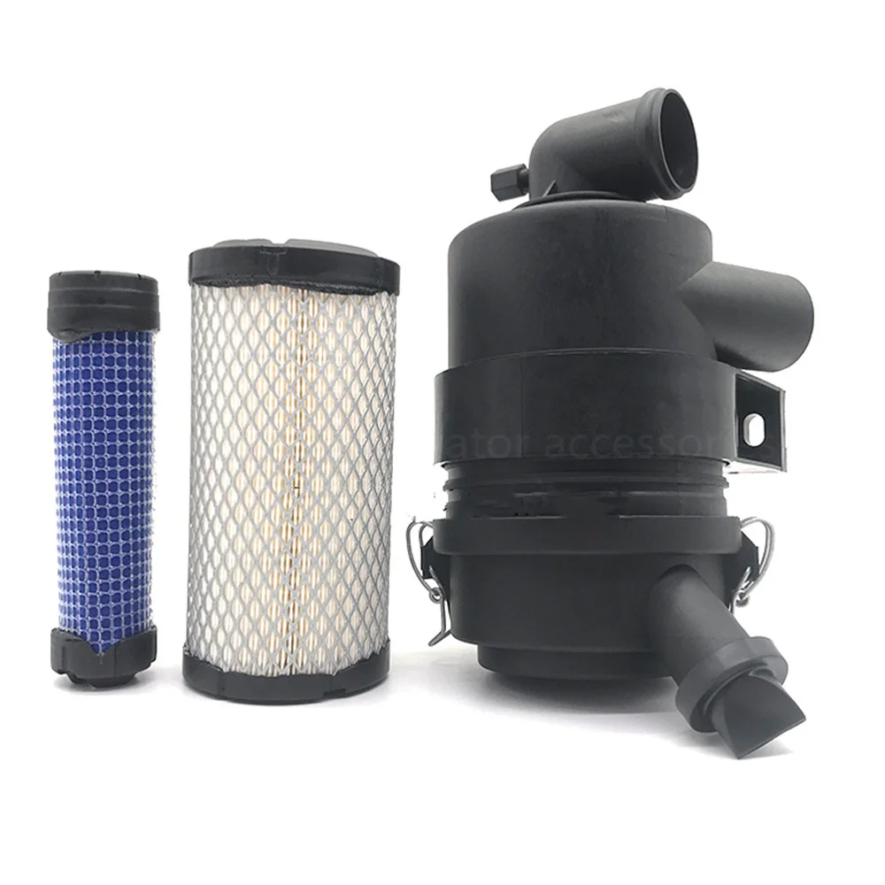 Фото Для Hitachi ZX17 Longgong Sany SY16 XCMG XE15 Воздушный фильтр в сборе Корпус Задняя крышка Воздушный фильтр Детали мини-экскаватора №1