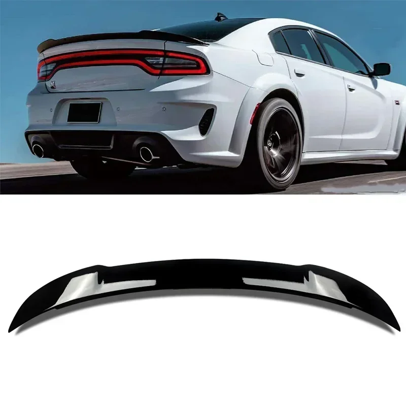 Новый! Спойлер для Dodge Charger Tail Fin 2015-2020 черный тип D аксессуары заднего крыла