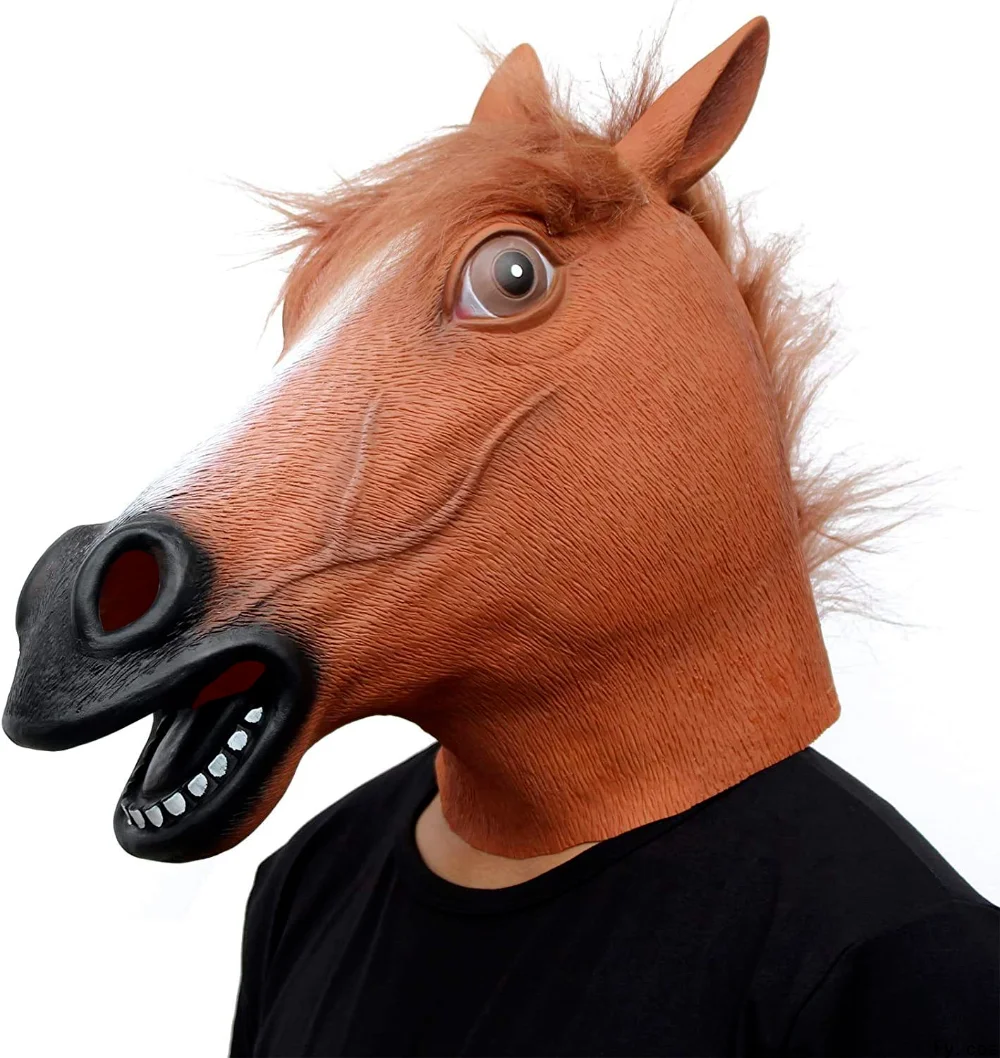 

Horse Head Mask Party Dress Up Horse Head Masks for Adults Men Masquerade