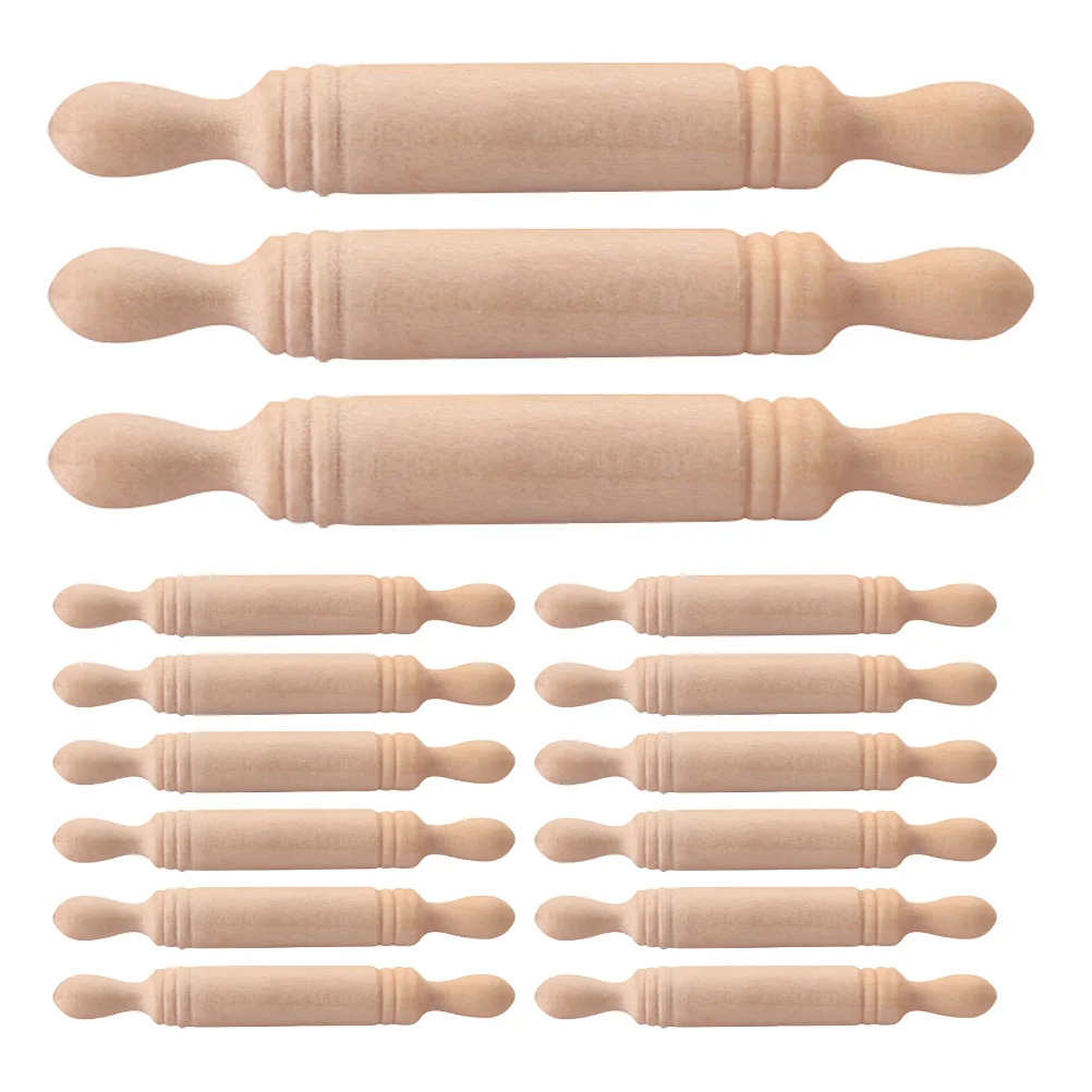 20 шт. деревянная мини-качалка маленький валик миниатюрный для кондитерских