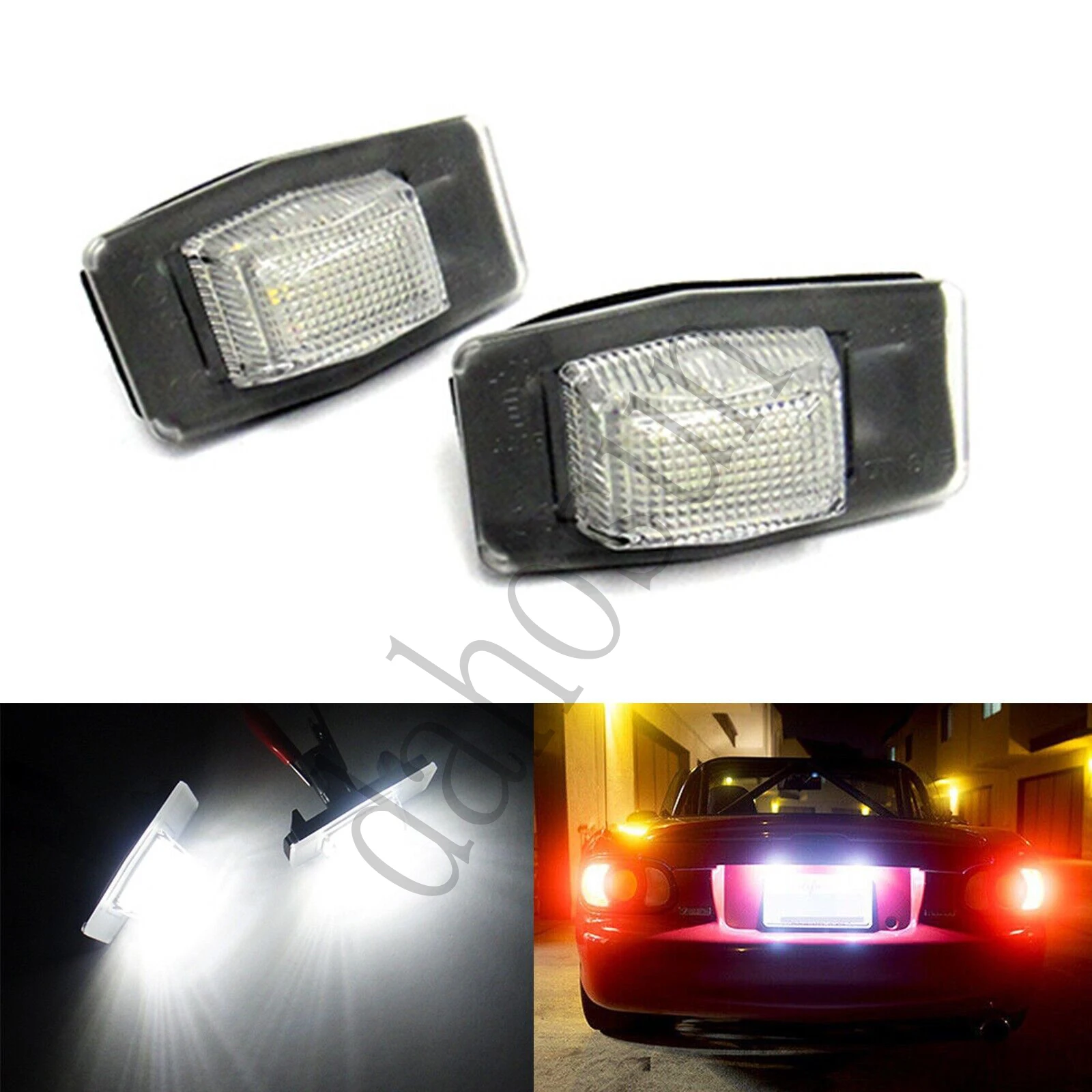 2 шт. задний номерной знак для Mazda 323