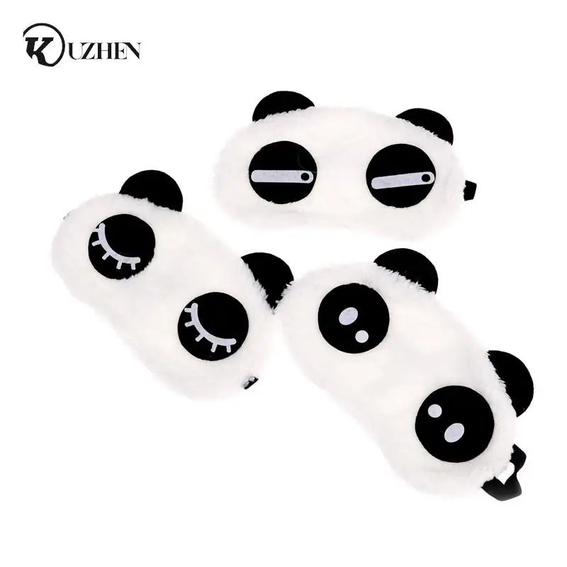 

Kawaii Cute Face White Panda Eye Mask Eyeshade Shading Sleep Cotton Goggles Eye Mask Sleep Mask Eye Cover Health Care Tool