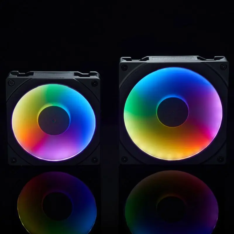 

RGB LED 3 Pin 120mm/140mm Computer for CASE Fan Silent 12/14cm CPU Cooling Quiet PC Cooler P9JB
