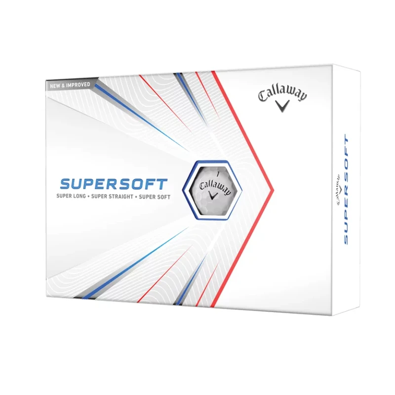 Supersoft 2021 Golf Balls, White, 12 Pack