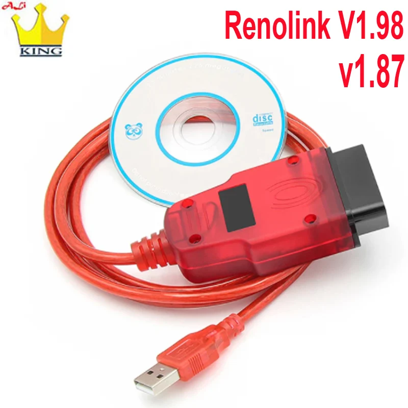 

Программатор ЭБУ Renolink V1.98 V1.87 для Renault, Мультифункциональный инструмент для диагностики с поддержкой OBD2, V1.87