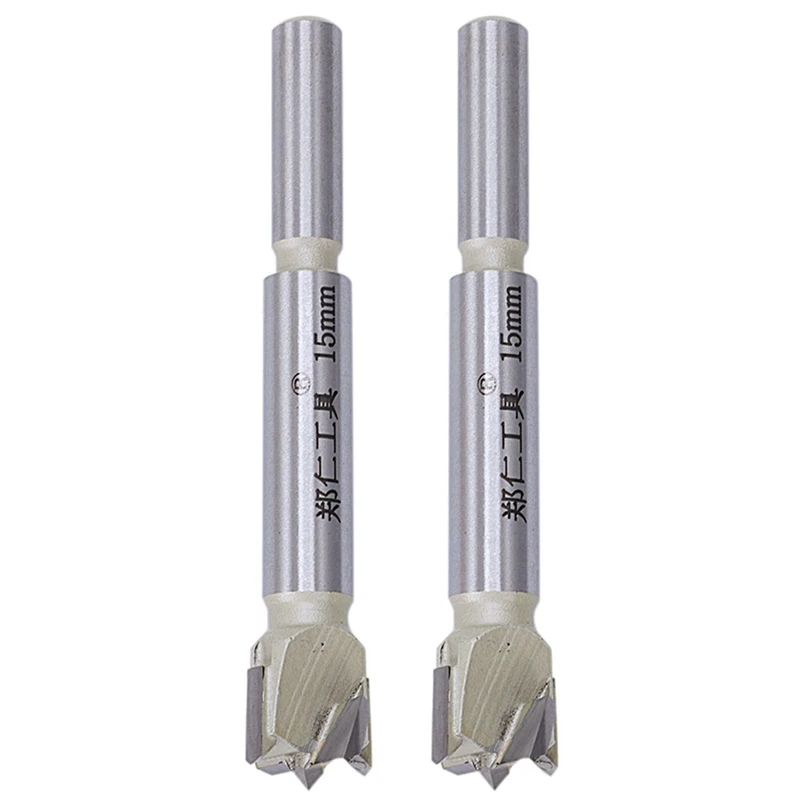 

2 шт. 15 мм наконечник форстнера деревообрабатывающий инструмент Отверстие пила Резак шарнир сверло круглая ручка карбидный инструмент