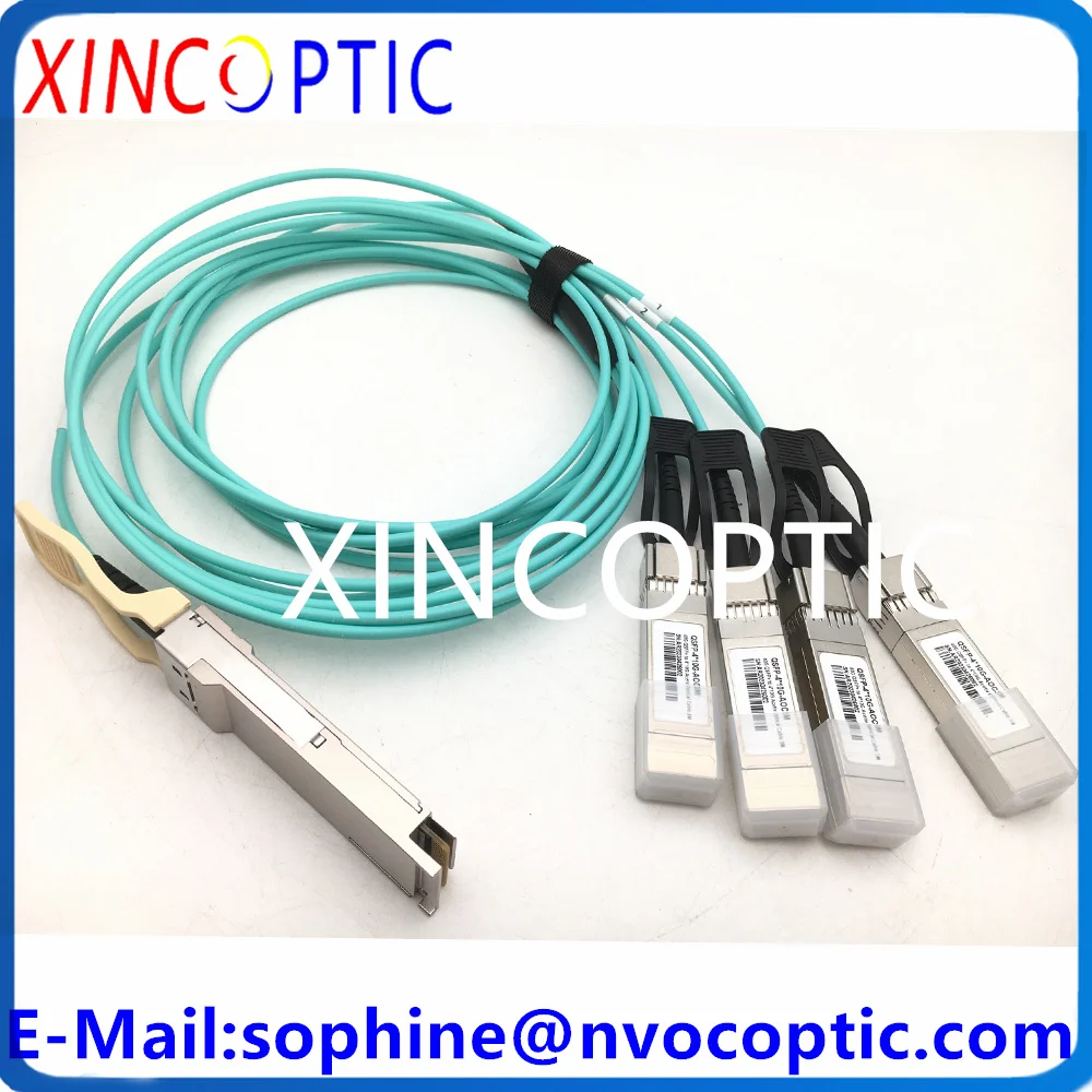 2 шт. 3 м (10 футов) 40G QSFP+ до 4x10G OM3 Aqua многорежимный оптоволоконный AOC SFP + активный