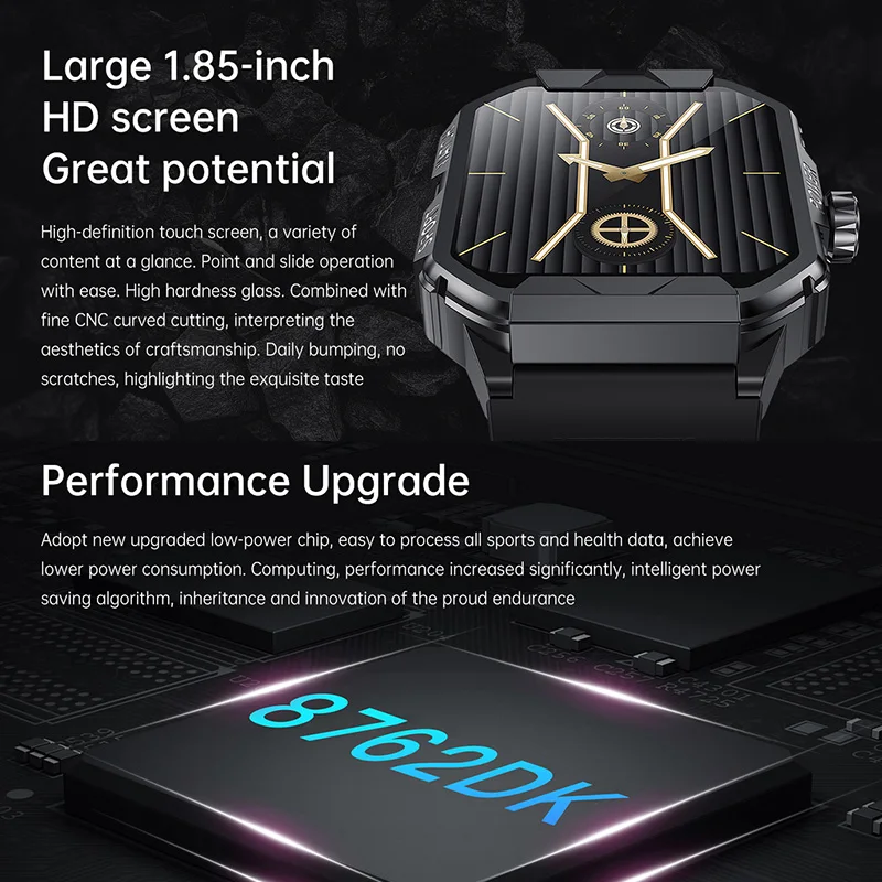 1 85-дюймовый HD-экран Смарт-часы Спорт на открытом воздухе Здоровье Монитор сна