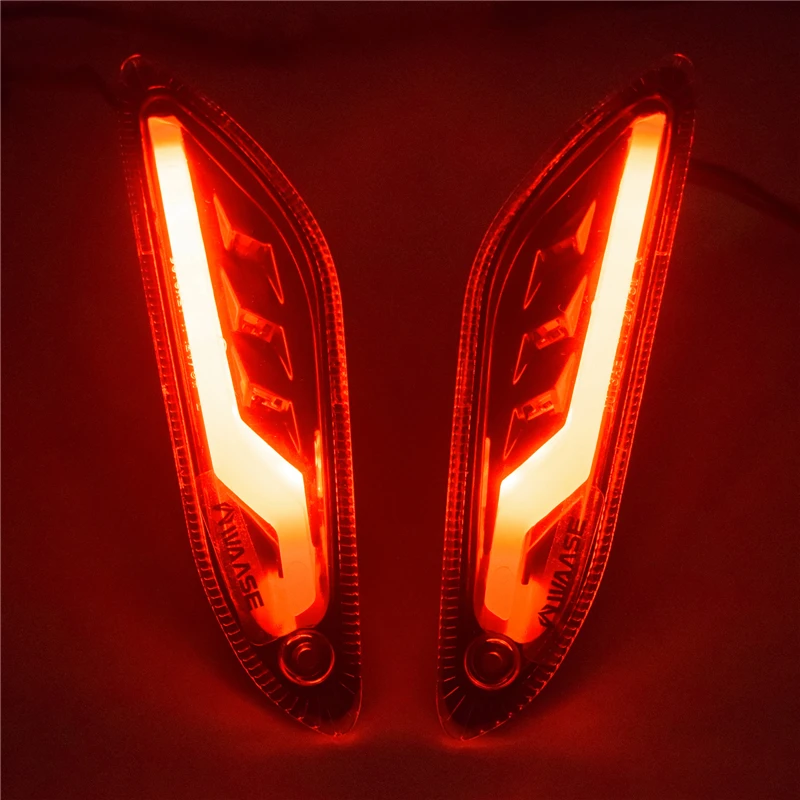 Мотоциклетные передние и задние поворотные сигналы E-Mark дневные ходовые огни