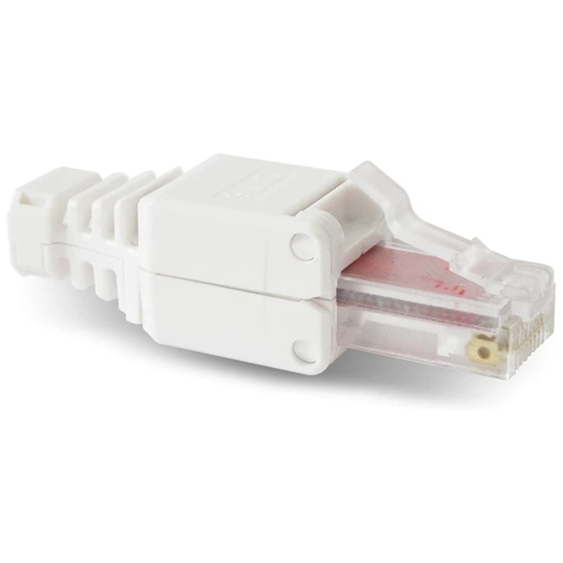 

HLZS-40 X сетевые разъемы без инструментов RJ45 CAT6 LAN UTP Кабельная вилка без инструментов Cat5 Cat7 установочный кабель соединительный кабель