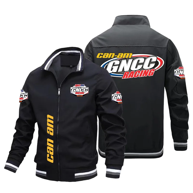 

2021 New Men's Jackets Brp Can-am Logo Print Zip Jacket Hip Hop High Street Baseball Jacket Men's Windbreaker Motorcycle Jacket