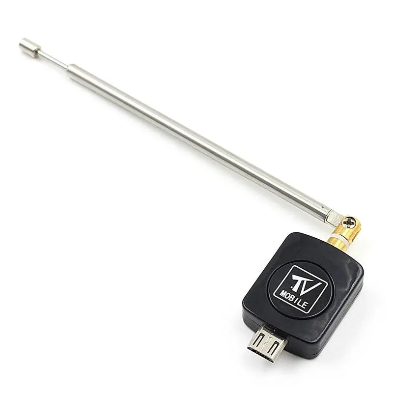 Фото Мини микро USB DVB-T тюнер ТВ приемник ключ/антенна DVB T HD цифровой мобильный телевизор HDTV спутниковый ресивер для телефона Android №2