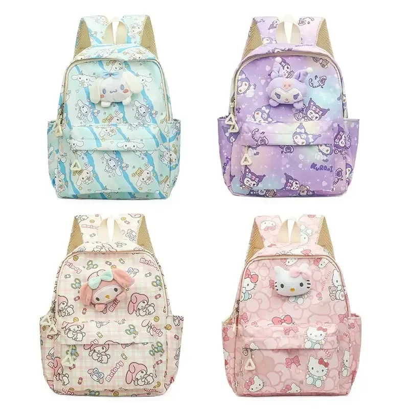 Sanrioed аниме рюкзак Hello Kitty Kuromi My Melody Cinnamoroll детская сумка на плечо мультфильм милые