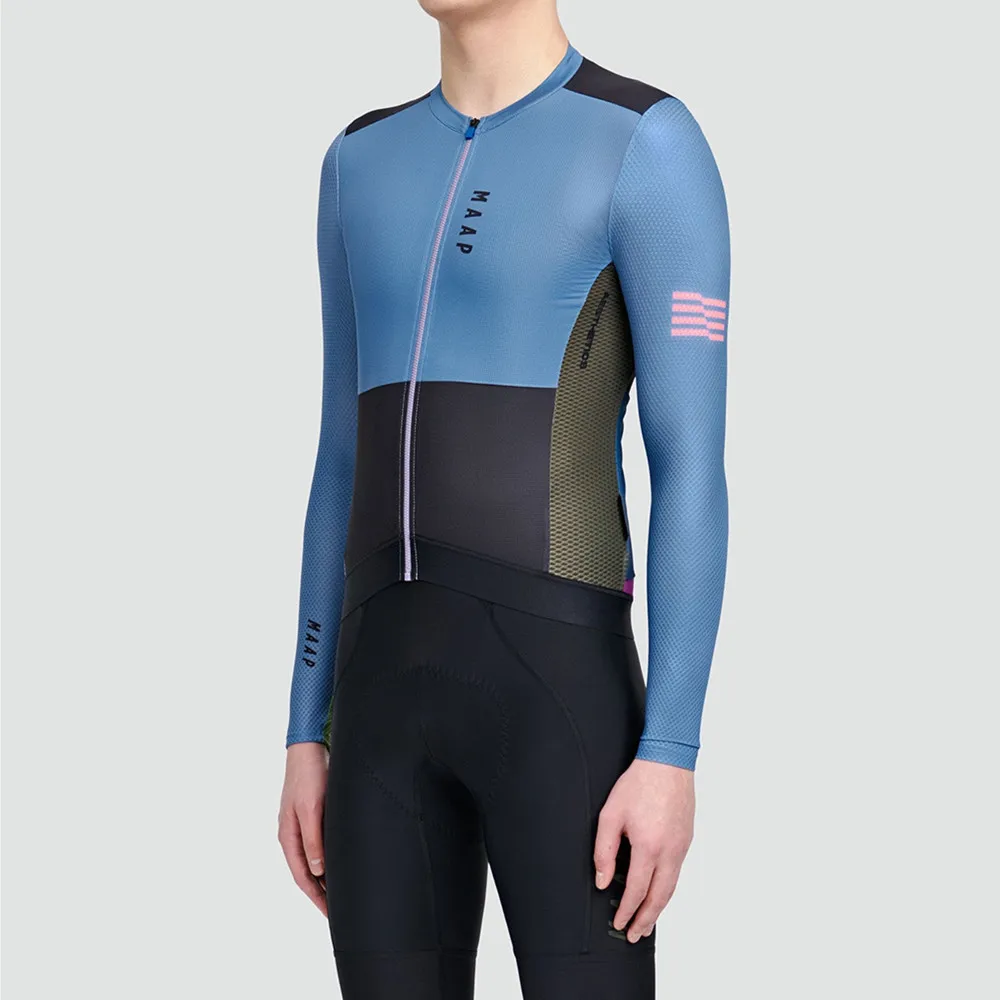 

MAAP Cycling Long Sleeves Jersey Bib Shorts Suit Maillot Ciclismo Bike Clothing Roadbike High Quality Men Summer Bicycle Sets